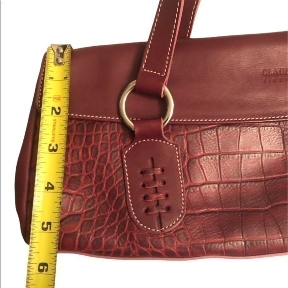 Claudia Firenze burgandy red leather bag - Picture 8 of 16